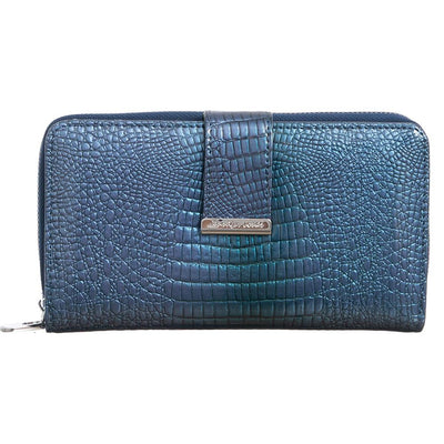 Γυναικείο πορτοφόλι από γνήσιο φυσικό δέρμα GPD213, Μπλε 1