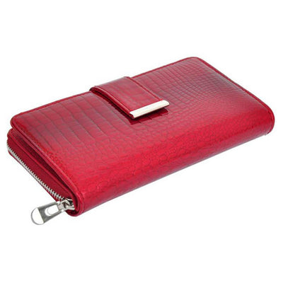 Γυναικείο πορτοφόλι από γνήσιο φυσικό δέρμα GPD213, Κόκκινο 3