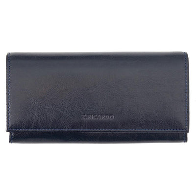 Γυναικείο πορτοφόλι από γνήσιο φυσικό δέρμα GPD249, Ναυτικό μπλε 1