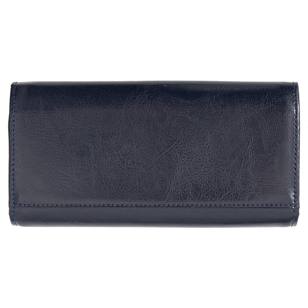 Γυναικείο πορτοφόλι από γνήσιο φυσικό δέρμα GPD249, Ναυτικό μπλε 5