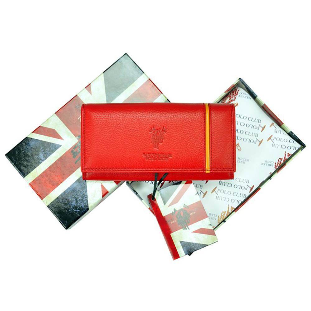 Γυναικείο πορτοφόλι από γνήσιο φυσικό δέρμα GPD267, Κόκκινο 2
