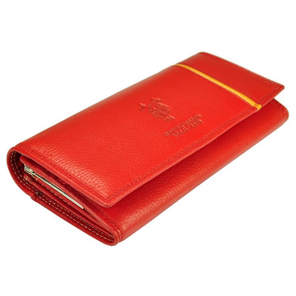 Γυναικείο πορτοφόλι από γνήσιο φυσικό δέρμα GPD267, Κόκκινο 3