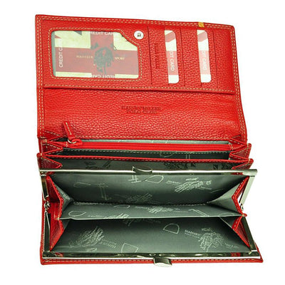 Γυναικείο πορτοφόλι από γνήσιο φυσικό δέρμα GPD267, Κόκκινο 8