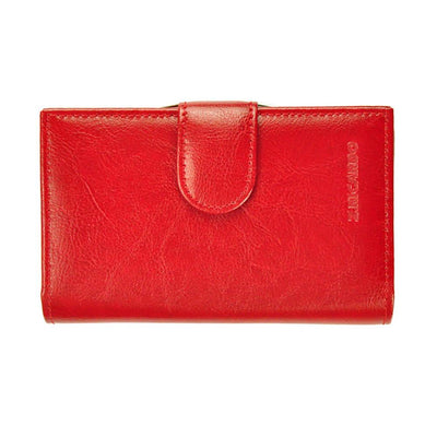 Γυναικείο πορτοφόλι από γνήσιο φυσικό δέρμα GPD291, Κόκκινο 1