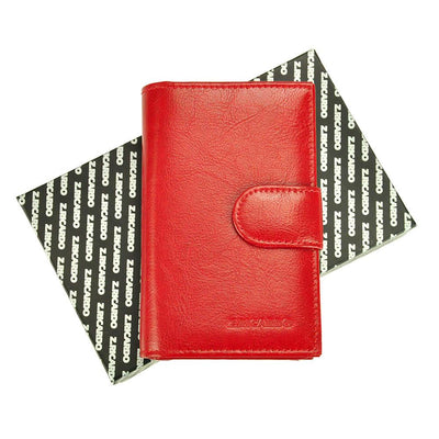 Γυναικείο πορτοφόλι από γνήσιο φυσικό δέρμα GPD291, Κόκκινο 2