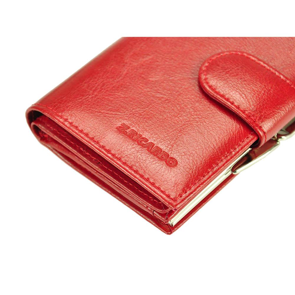 Γυναικείο πορτοφόλι από γνήσιο φυσικό δέρμα GPD291, Κόκκινο 4