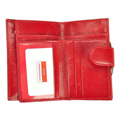 Γυναικείο πορτοφόλι από γνήσιο φυσικό δέρμα GPD291, Κόκκινο 6