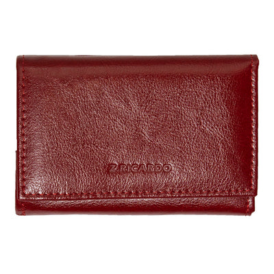 Γυναικείο πορτοφόλι από γνήσιο φυσικό δέρμα GPD292, Βυσσινί 1