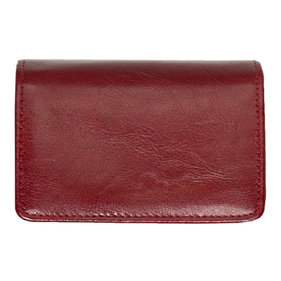 Γυναικείο πορτοφόλι από γνήσιο φυσικό δέρμα GPD292, Βυσσινί 5