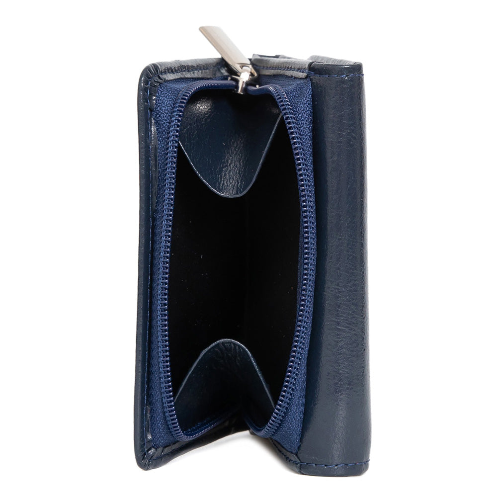 Γυναικείο πορτοφόλι από γνήσιο φυσικό δέρμα GPD292, Ναυτικό μπλε 3