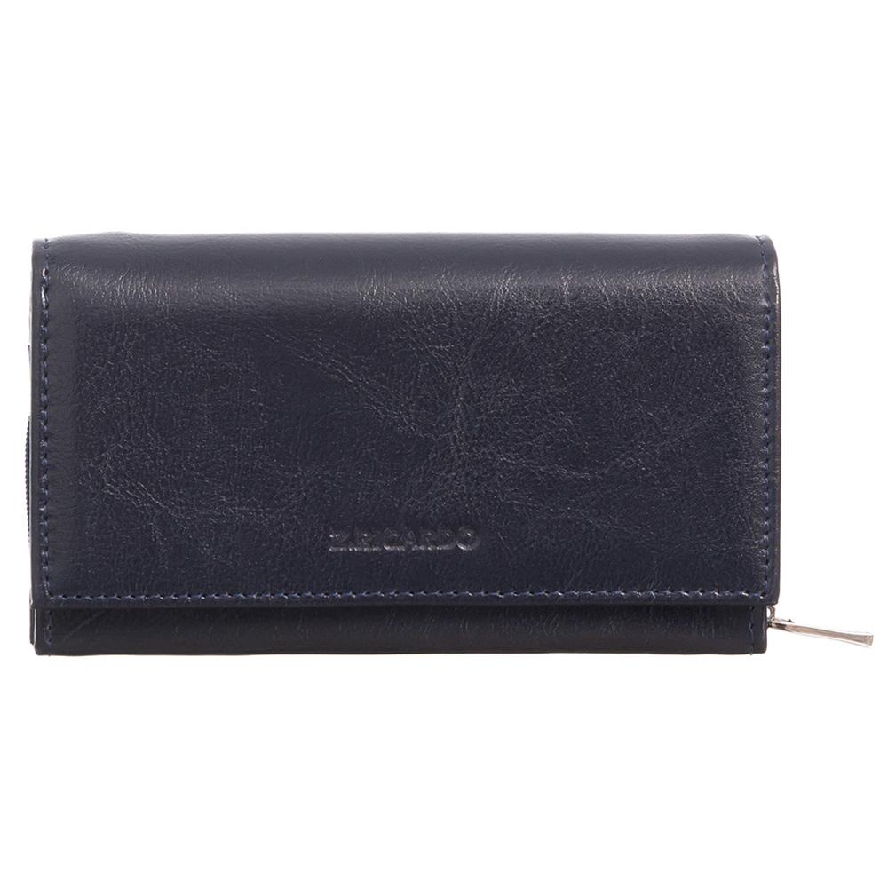 Γυναικείο πορτοφόλι από γνήσιο φυσικό δέρμα GPD293, Ναυτικό μπλε 1