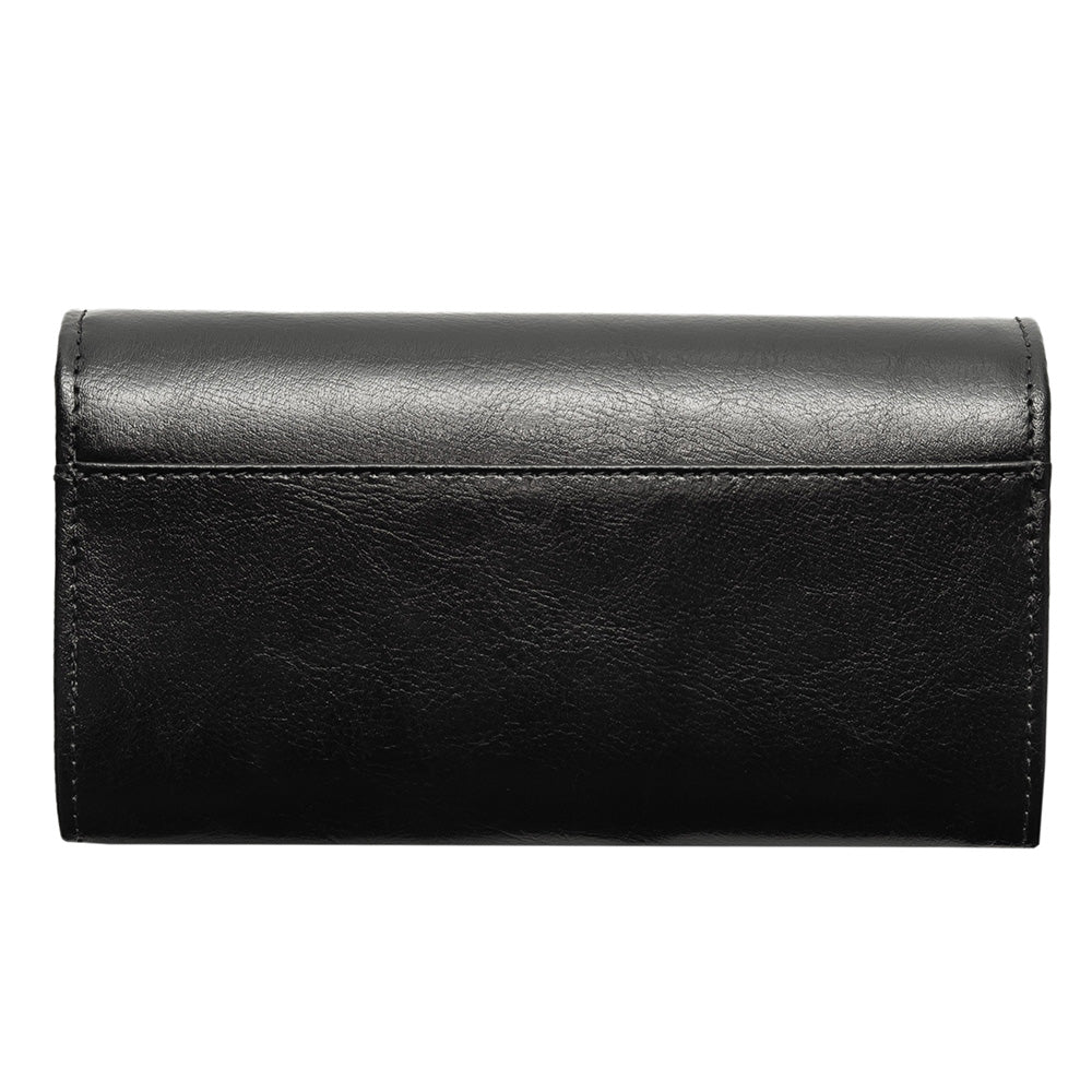 Γυναικείο πορτοφόλι από γνήσιο φυσικό δέρμα GPD293, Μαύρο 5