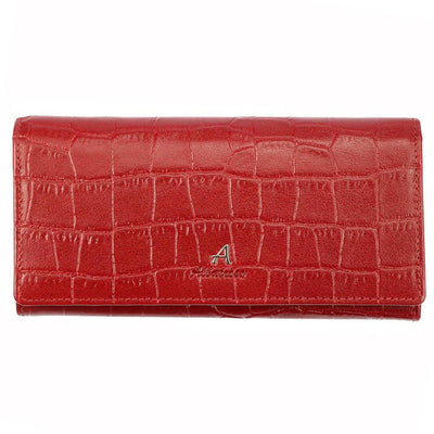 Γυναικείο πορτοφόλι από γνήσιο φυσικό δέρμα GPD296, Κόκκινο 1