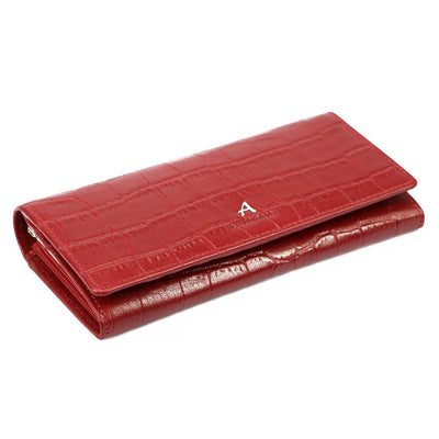 Γυναικείο πορτοφόλι από γνήσιο φυσικό δέρμα GPD296, Κόκκινο 2