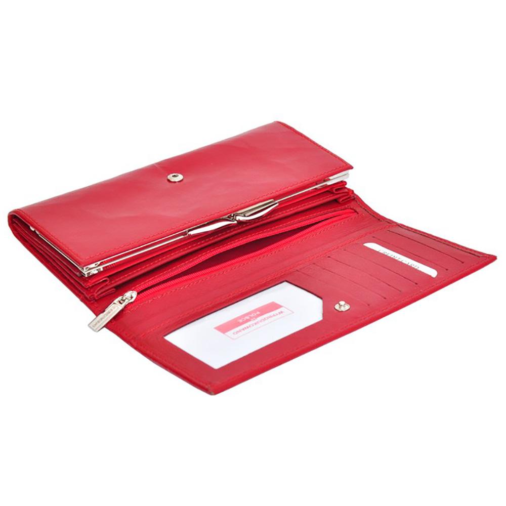 Γυναικείο πορτοφόλι από γνήσιο φυσικό δέρμα GPD301, Κόκκινο 8
