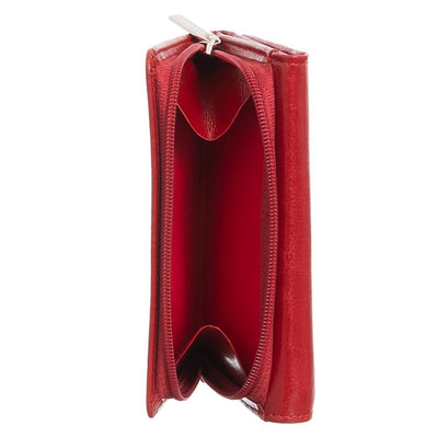 Γυναικείο πορτοφόλι από γνήσιο φυσικό δέρμα GPD302, Κόκκινο 3