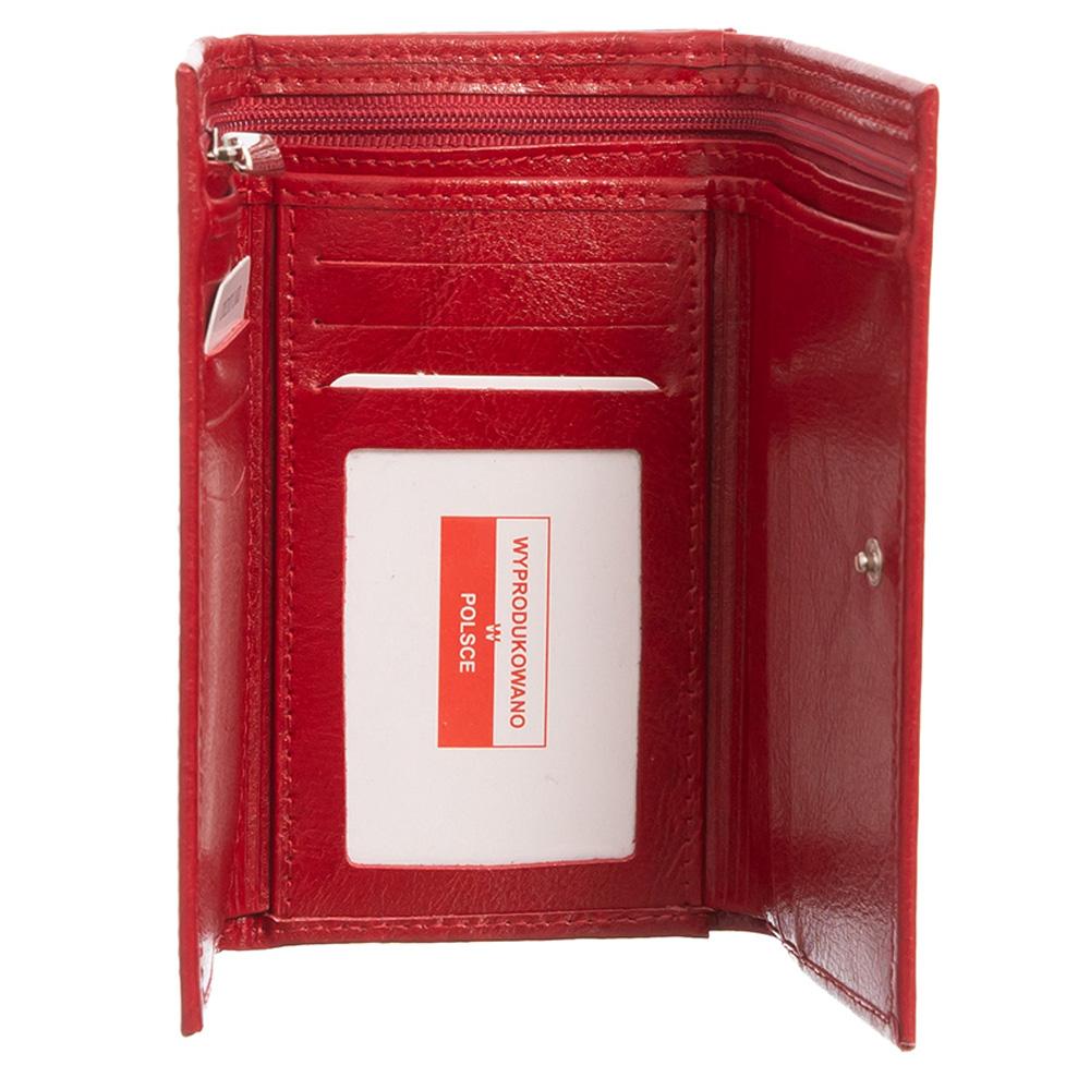 Γυναικείο πορτοφόλι από γνήσιο φυσικό δέρμα GPD303, Κόκκινο 4
