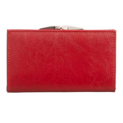 Γυναικείο πορτοφόλι από γνήσιο φυσικό δέρμα GPD303, Κόκκινο 5