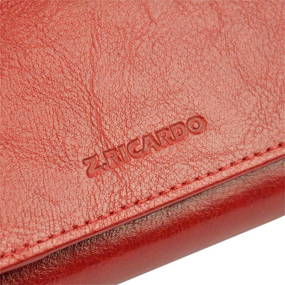 Γυναικείο πορτοφόλι από γνήσιο φυσικό δέρμα GPD307, Κόκκινο 5