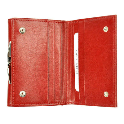 Γυναικείο πορτοφόλι από γνήσιο φυσικό δέρμα GPD307, Κόκκινο 8