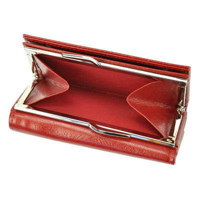 Γυναικείο πορτοφόλι από γνήσιο φυσικό δέρμα GPD307, Κόκκινο 9