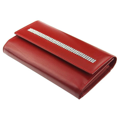 Γυναικείο πορτοφόλι από γνήσιο φυσικό δέρμα GPD311, Κόκκινο 3