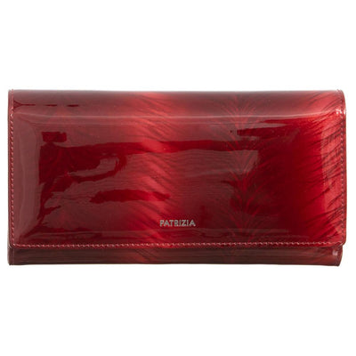 Γυναικείο πορτοφόλι από γνήσιο φυσικό δέρμα GPD315, Κόκκινο - με προστασία ασύρματης ανάγνωσης RFID 1