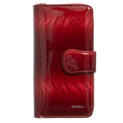Γυναικείο πορτοφόλι από γνήσιο φυσικό δέρμα GPD317, Κόκκινο - με προστασία ασύρματης ανάγνωσης RFID 1