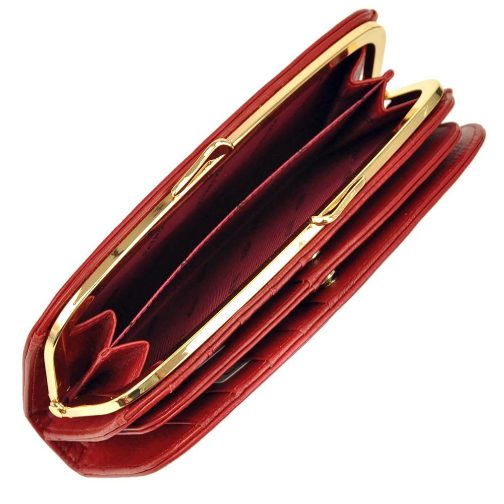 Γυναικείο πορτοφόλι από γνήσιο φυσικό δέρμα GPD324, Κόκκινο - με προστασία ασύρματης ανάγνωσης RFID 6