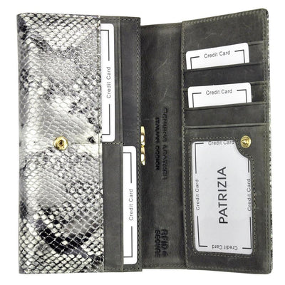 Γυναικείο πορτοφόλι από γνήσιο φυσικό δέρμα GPD330, Γκρί - με προστασία ασύρματης ανάγνωσης RFID 4