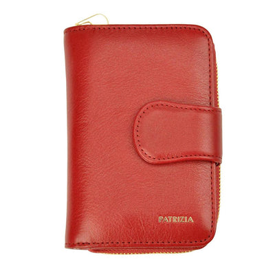 Γυναικείο πορτοφόλι από γνήσιο φυσικό δέρμα GPD337, Κόκκινο - με προστασία ασύρματης ανάγνωσης RFID 1