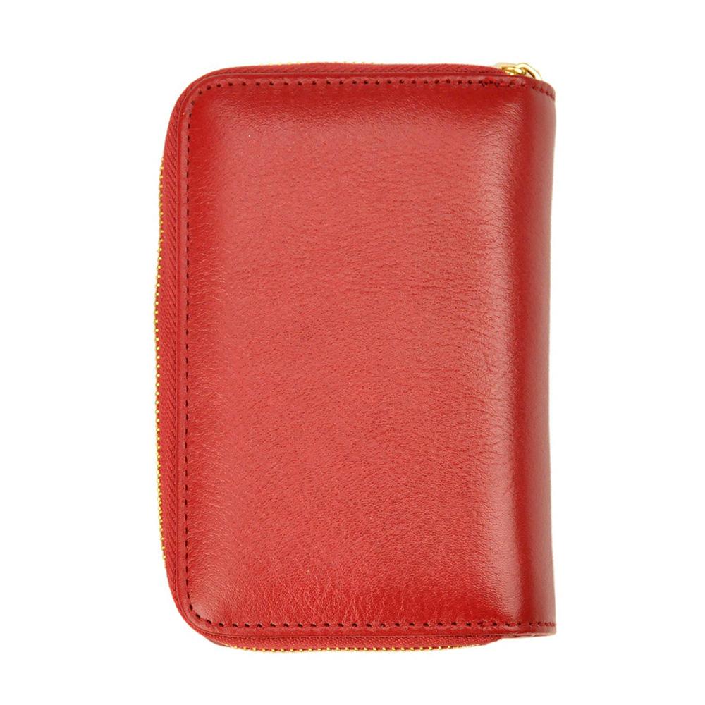 Γυναικείο πορτοφόλι από γνήσιο φυσικό δέρμα GPD337, Κόκκινο - με προστασία ασύρματης ανάγνωσης RFID 8