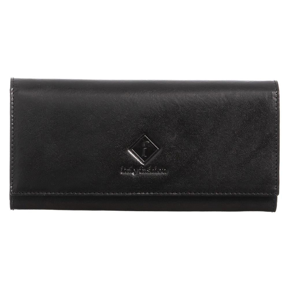 Γυναικείο πορτοφόλι από γνήσιο φυσικό δέρμα GPD375, Μαύρο 1