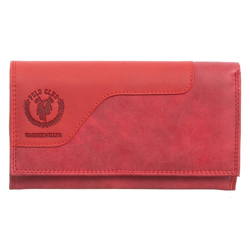 Γυναικείο πορτοφόλι από γνήσιο φυσικό δέρμα GPD378, Κόκκινο 1