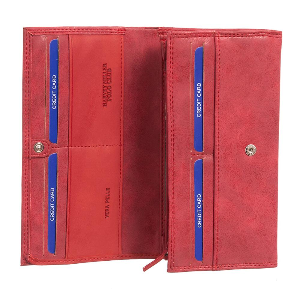Γυναικείο πορτοφόλι από γνήσιο φυσικό δέρμα GPD378, Κόκκινο 5