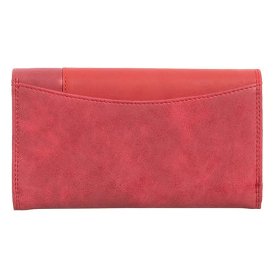Γυναικείο πορτοφόλι από γνήσιο φυσικό δέρμα GPD378, Κόκκινο 2