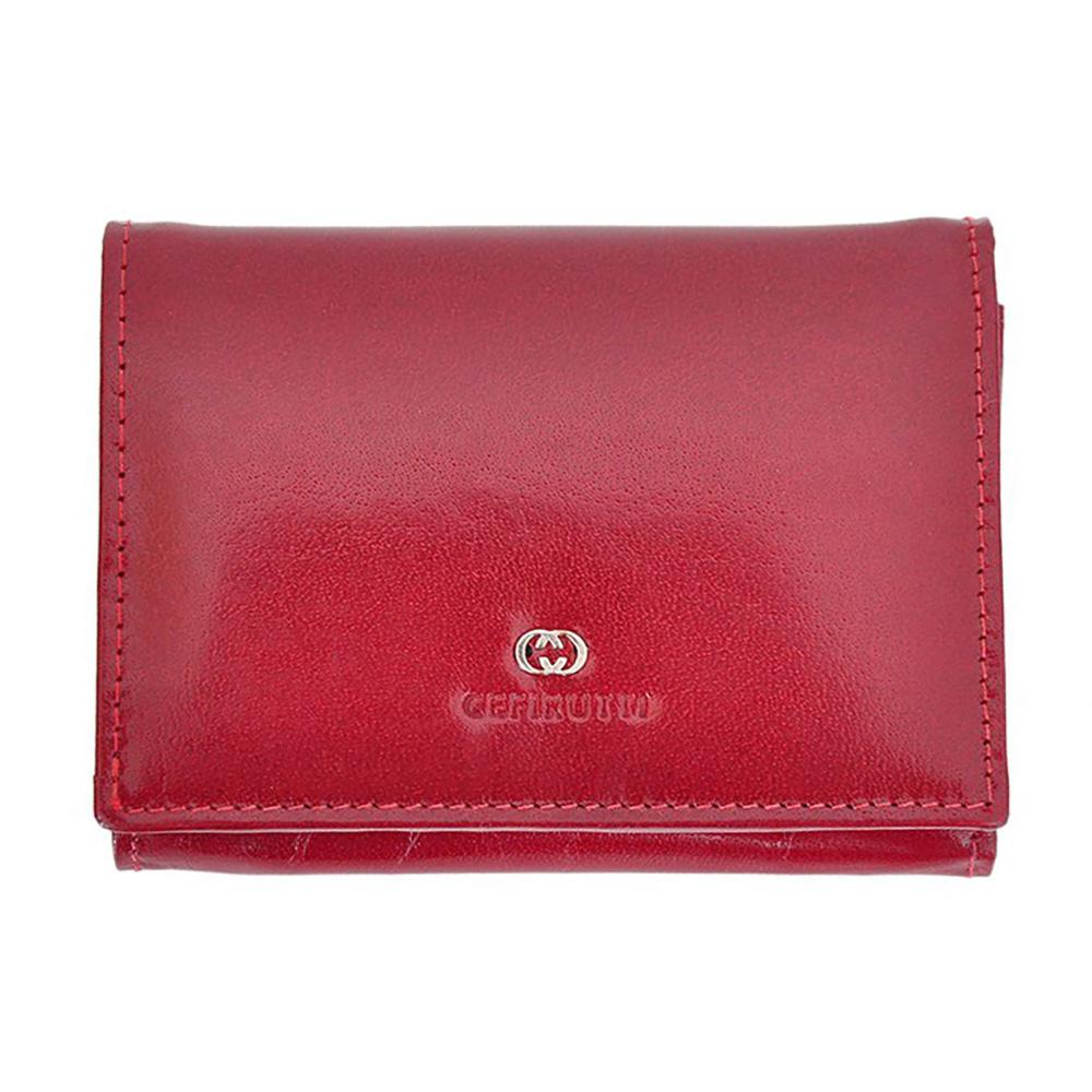 Γυναικείο πορτοφόλι από γνήσιο φυσικό δέρμα GPD381, Κόκκινο 1