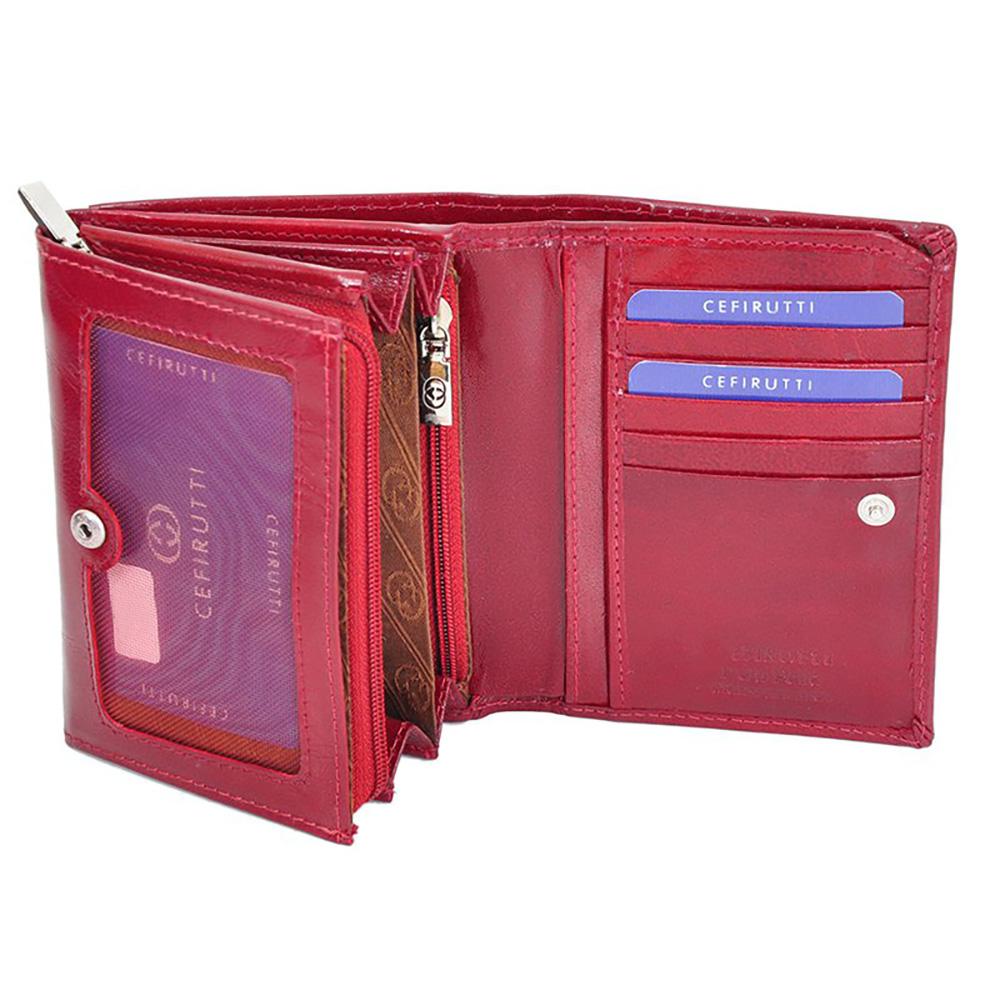 Γυναικείο πορτοφόλι από γνήσιο φυσικό δέρμα GPD381, Κόκκινο 4