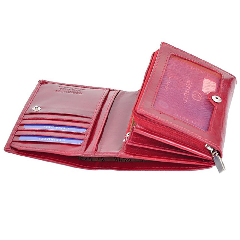 Γυναικείο πορτοφόλι από γνήσιο φυσικό δέρμα GPD381, Κόκκινο 6