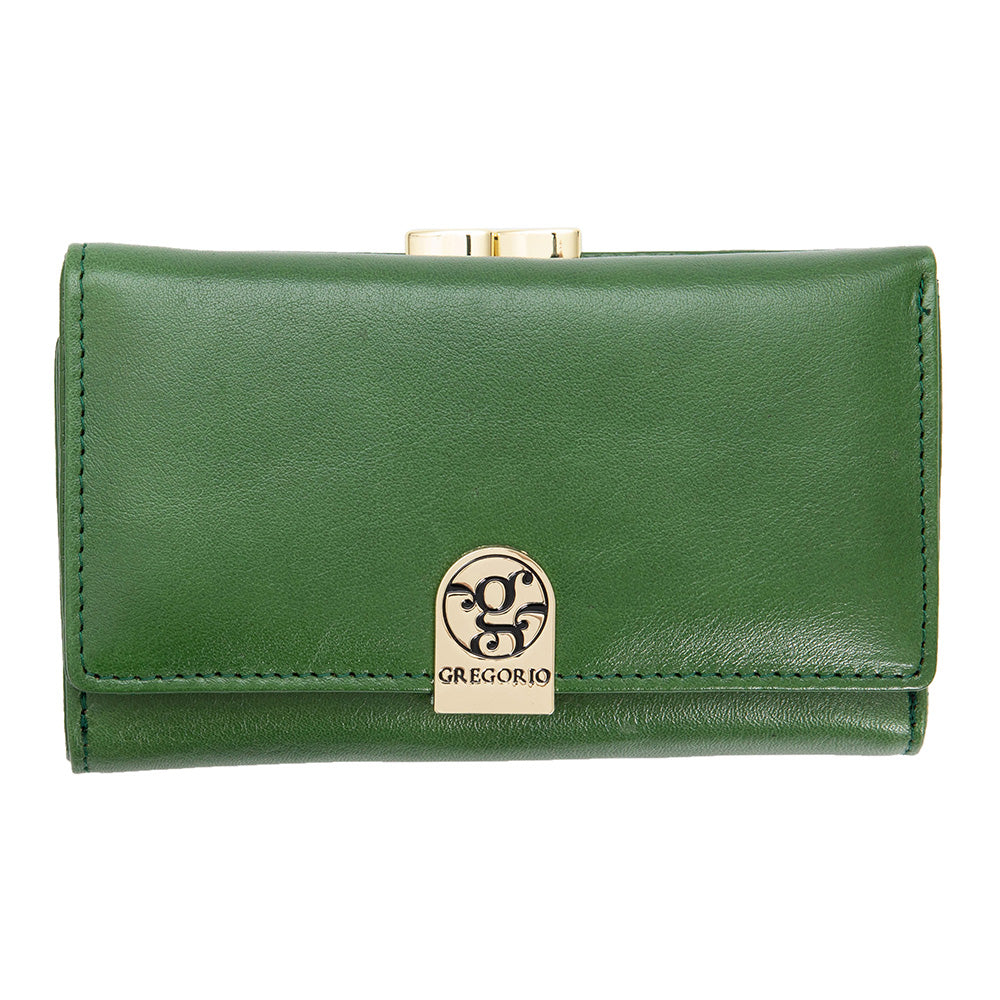 Γυναικείο πορτοφόλι από γνήσιο φυσικό δέρμα GPD394, Πράσινο 1