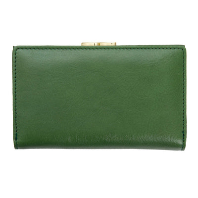 Γυναικείο πορτοφόλι από γνήσιο φυσικό δέρμα GPD394, Πράσινο 5