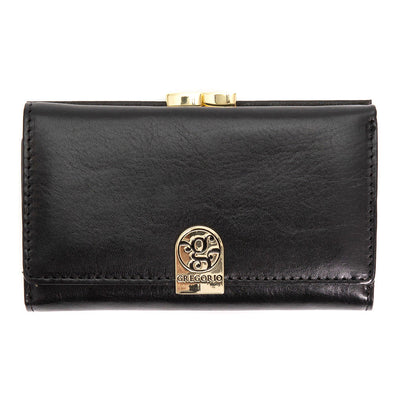 Γυναικείο πορτοφόλι από γνήσιο φυσικό δέρμα GPD394, Μαύρο 1