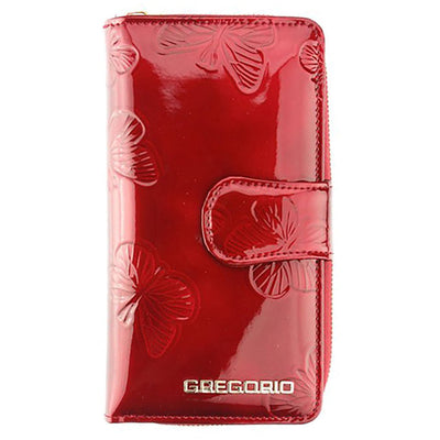 Γυναικείο πορτοφόλι από γνήσιο φυσικό δέρμα GPD396, Κόκκινο 1