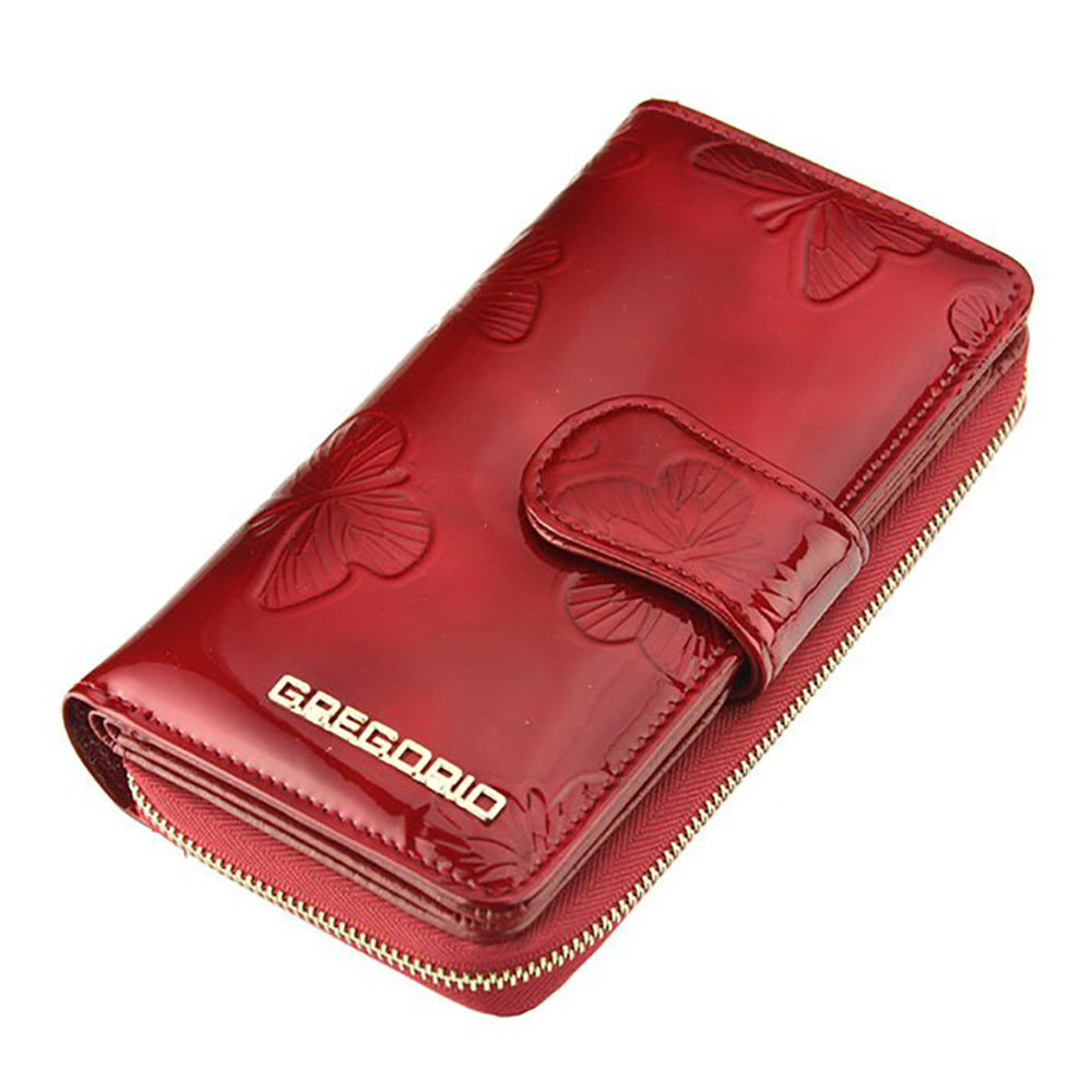 Γυναικείο πορτοφόλι από γνήσιο φυσικό δέρμα GPD396, Κόκκινο 3