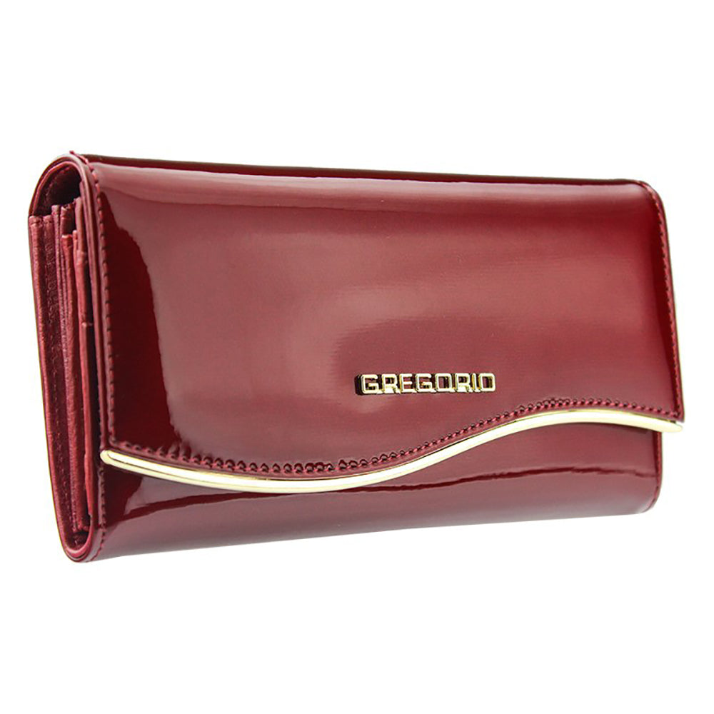 Γυναικείο πορτοφόλι από γνήσιο φυσικό δέρμα GPD398, Κόκκινο 4