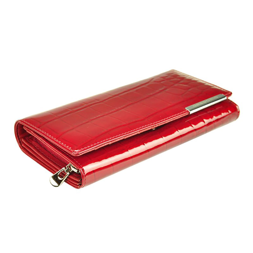 Γυναικείο πορτοφόλι από γνήσιο φυσικό δέρμα GPD399, Κόκκινο 3