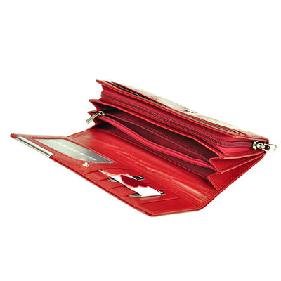 Γυναικείο πορτοφόλι από γνήσιο φυσικό δέρμα GPD399, Κόκκινο 8