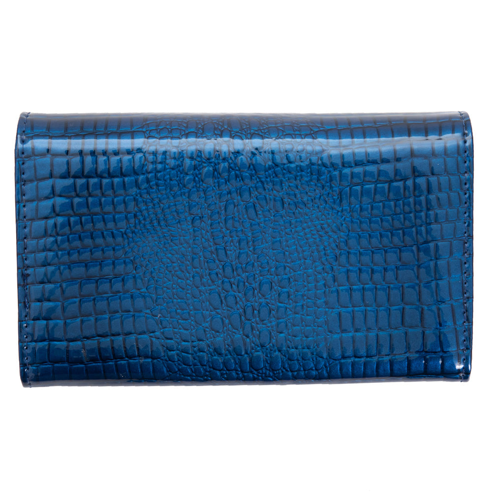 Γυναικείο πορτοφόλι από γνήσιο φυσικό δέρμα GPD417, Μπλε 4