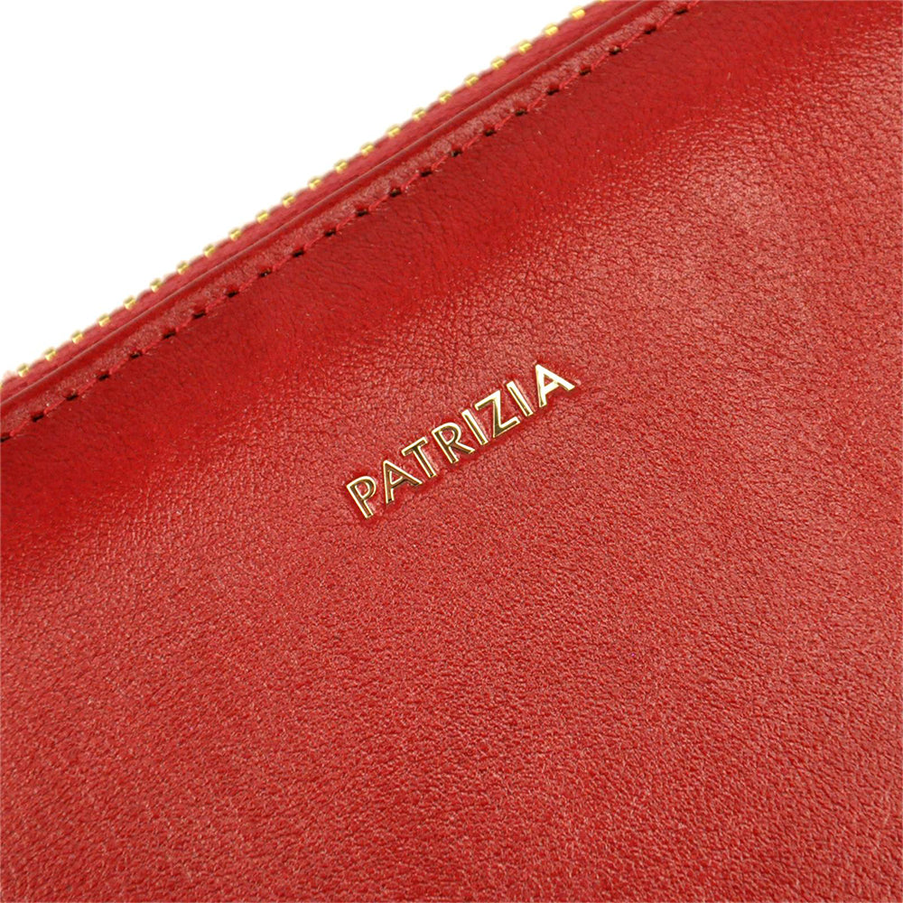 Γυναικείο πορτοφόλι από γνήσιο φυσικό δέρμα GPD423, Κόκκινο - με προστασία ασύρματης ανάγνωσης RFID 3