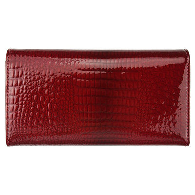 Γυναικείο πορτοφόλι από γνήσιο φυσικό δέρμα GPD426, Βυσσινί 8
